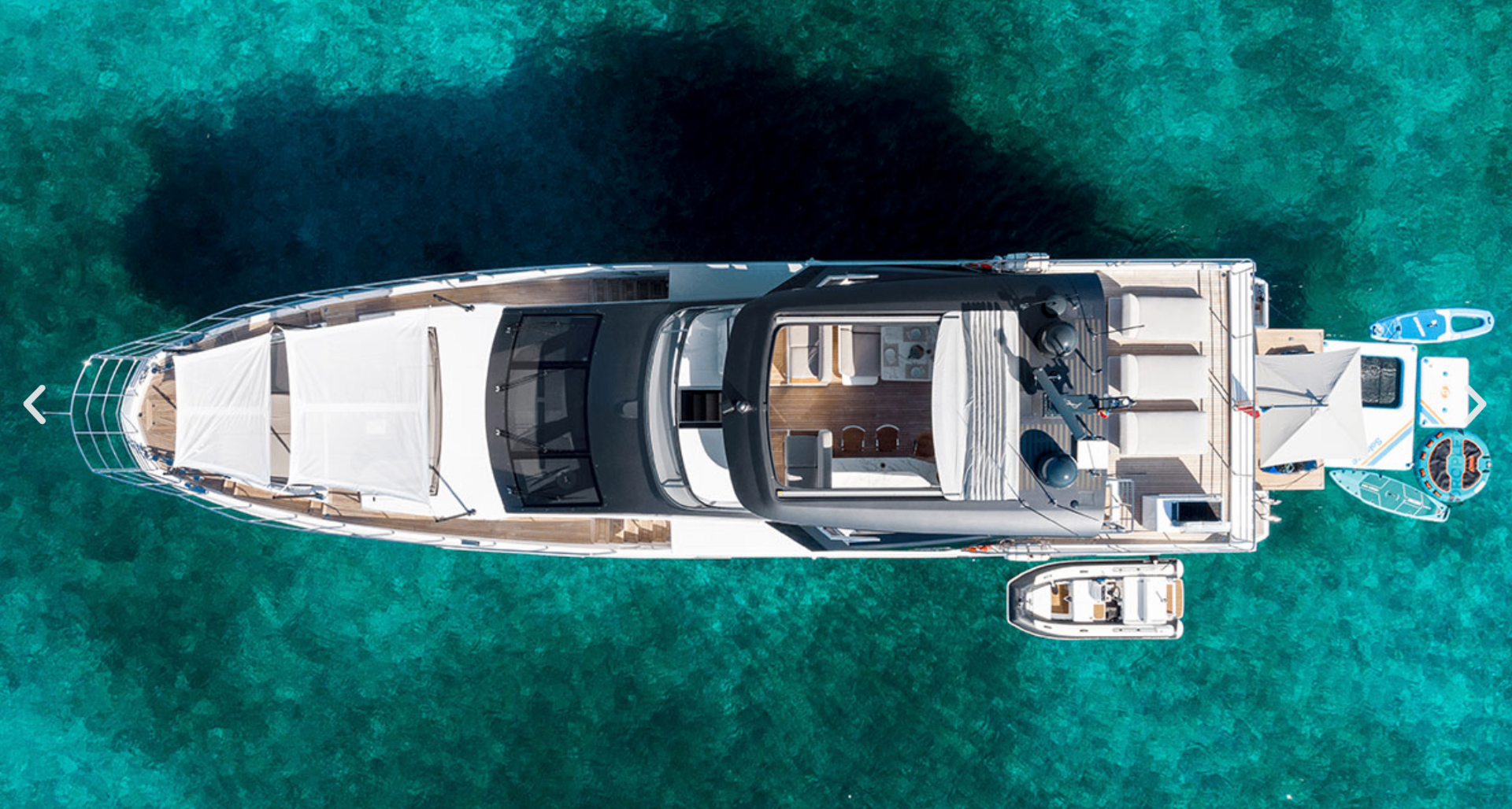 Luxury yacht deck at sunset